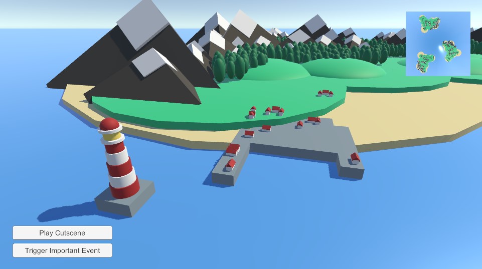 Screenshot from the Island City Builder example scene